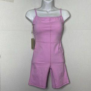 NWT Aritzia color morganite pink Divinity 7" Romper
